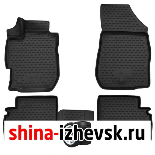 Коврик Коврики 3D в салон Format для Nissan Almera , 2012- , 4 шт. (ПУ, повышенная износостойкость) в Ижевске